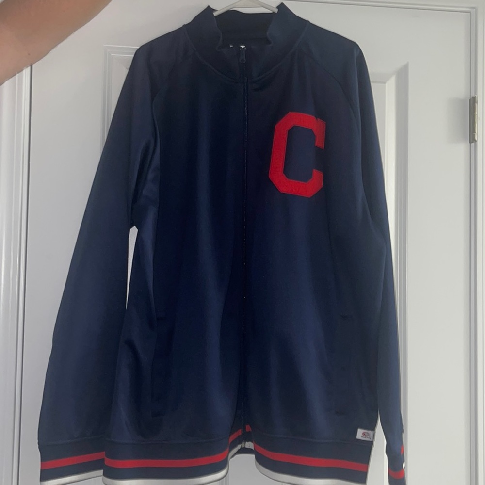 MLB Genuine Merchandise Cleveland Guardians Dugout Zip-Up Size 2x